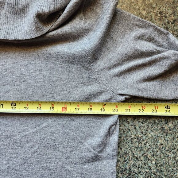 NorthStyle Gray Cowl Neck Long Sleeve Sweater Women L Rayon Polyester - Picture 4 of 11